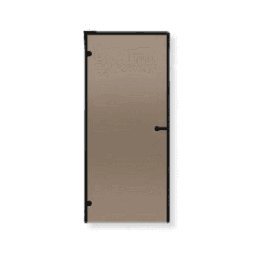 Harvia Porte vitrée Black Line bronze.